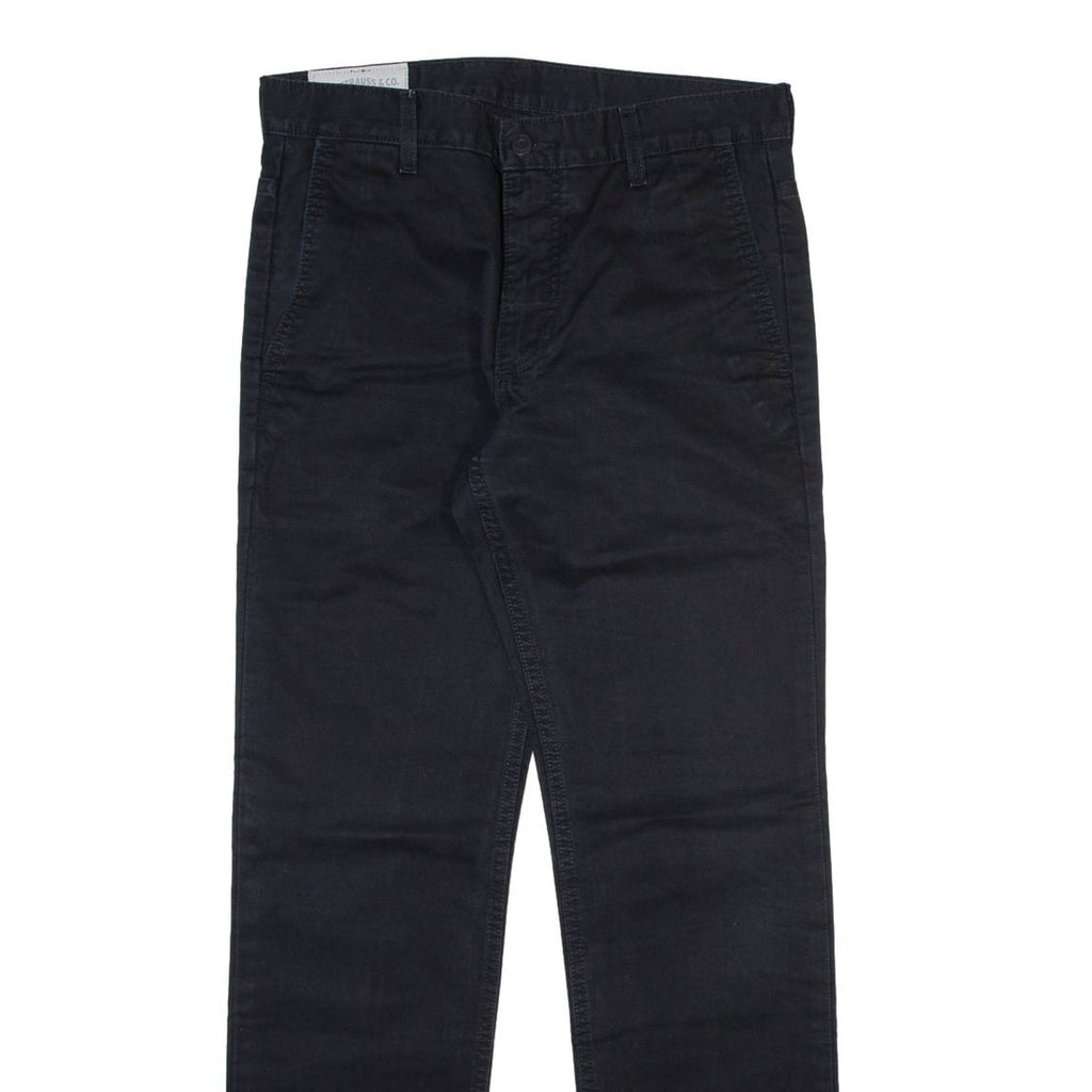 LEVI'S Mens Trousers Black Slim Straight W31 L32