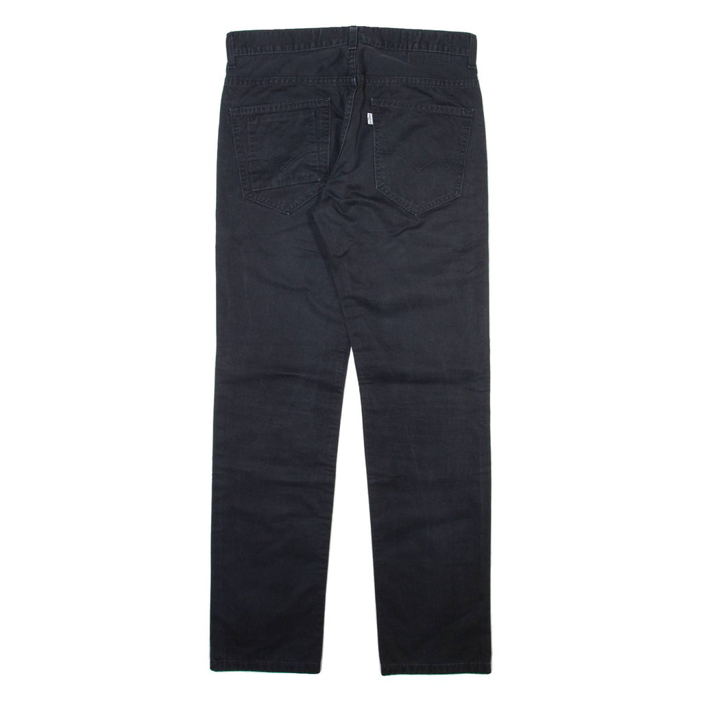 LEVI'S Mens Trousers Black Slim Straight W31 L32