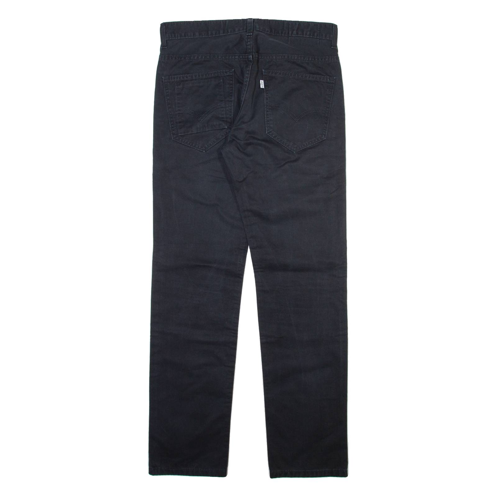 LEVI'S Mens Trousers Black Slim Straight W31 L32