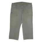 DICKIES Mens Cotton Grey Relaxed Straight Trousers W42 L26 Workwear Casual