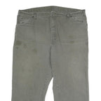 DICKIES Mens Cotton Grey Relaxed Straight Trousers W42 L26 Workwear Casual
