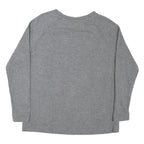 NIKE Womens Grey Crew Neck L Cotton Blend Sweatshirt Pullover Sports Casual