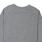 NIKE Womens Grey Crew Neck L Cotton Blend Sweatshirt Pullover Sports Casual