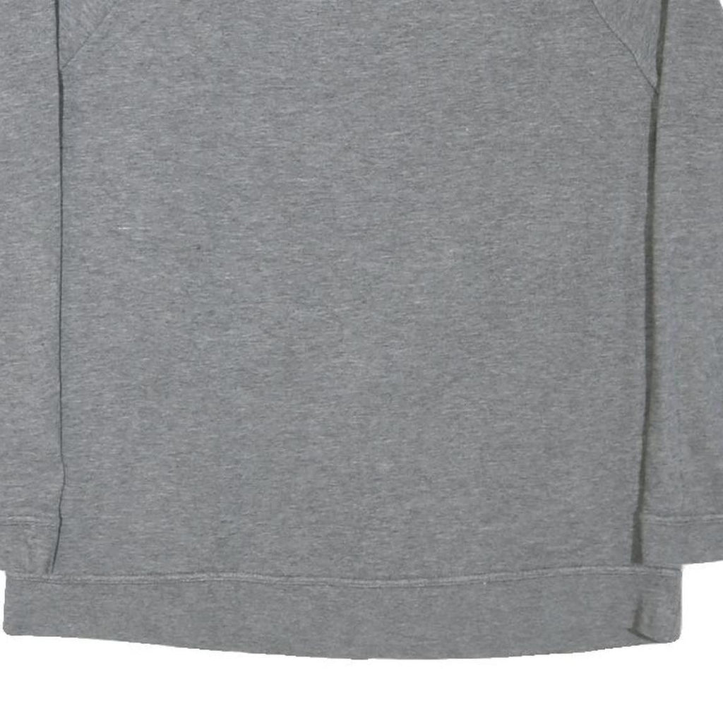 NIKE Womens Grey Crew Neck L Cotton Blend Sweatshirt Pullover Sports Casual
