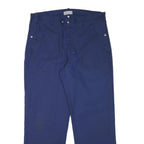 PENTEX Mens Cotton Blend Blue Regular Fit Trousers W38 L32 Button Closure