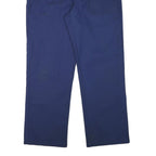 PENTEX Mens Cotton Blend Blue Regular Fit Trousers W38 L32 Button Closure