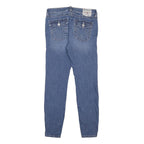 TRUE RELIGION Womens Slim Blue Denim Jeans W28 L28 Zip Pocket Detail Stylish