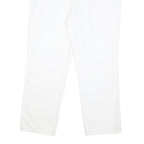POLO RALPH LAUREN Mens White Regular Fit Straight Cotton Blend Trousers W38 L28