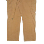 CARHARTT Mens Cotton Blend Beige Relaxed W40 L30 Workwear Trousers Zip Closure