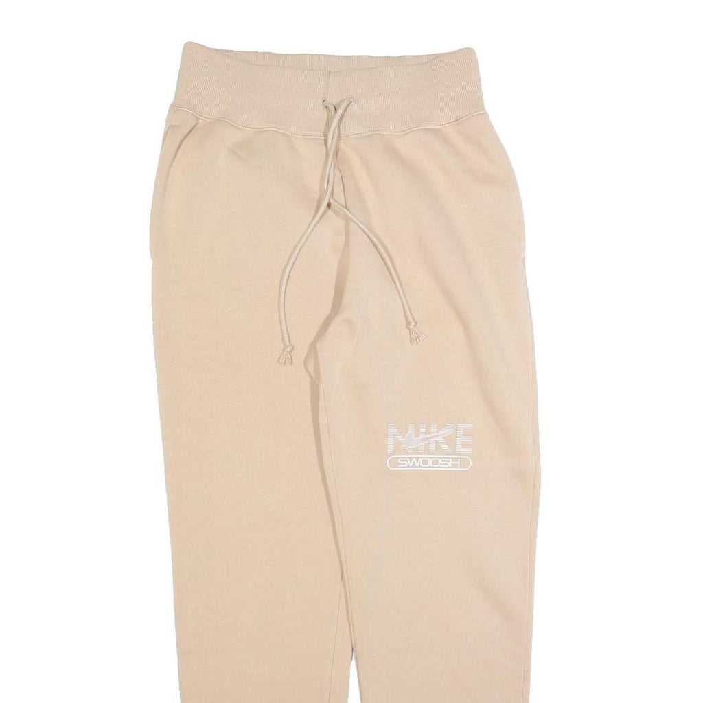 NIKE Womens Joggers Beige S W26 L30 Slim Tapered Cotton Blend Casual Comfort