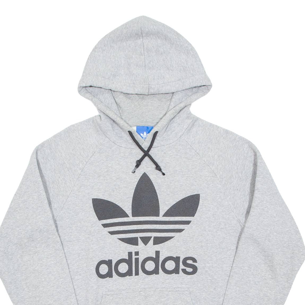 ADIDAS Mens Grey Hoodie S