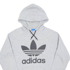 ADIDAS Mens Grey Hoodie S