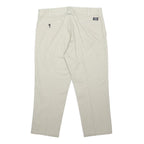 DICKIES Mens Classic Beige Trousers W38 L28 Polyester Blend Zip Closure