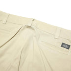 DICKIES Mens Classic Beige Trousers W38 L28 Polyester Blend Zip Closure