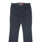 DICKIES Womens Regular Fit Navy Blue Cotton Blend Trousers W30 L32 Casual