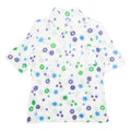 KLEINBERGER Womens Printed Shirt White Collared Floral M