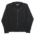 FILA Womens Black Zip Jacket XL Cotton Blend Plain Casual Sportswear
