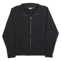 FILA Womens Black Zip Jacket XL Cotton Blend Plain Casual Sportswear