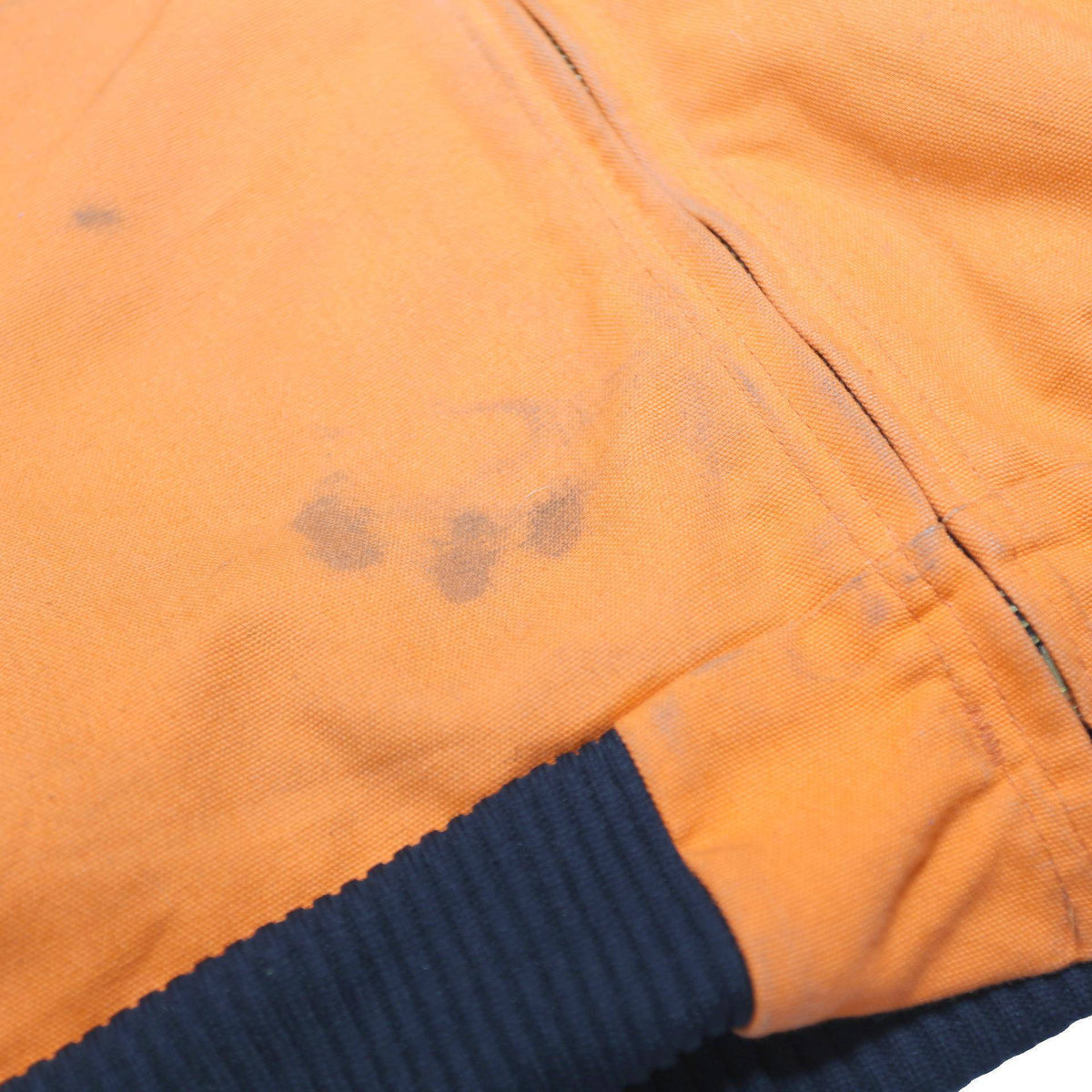 CARHARTT Mens Orange Cotton Zip Hooded Jacket 3XL Workwear Durable Heavyweight