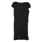 PHASE EIGHT Womens Day Dress Black Short Sleeve Knee Length M