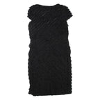 PHASE EIGHT Womens Day Dress Black Short Sleeve Knee Length M
