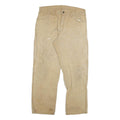 DICKIES Mens Regular Fit Beige Denim Jeans W34 L29 Workwear Durable Zip Closure