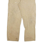 DICKIES Mens Regular Fit Beige Denim Jeans W34 L29 Workwear Durable Zip Closure