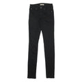 BURBERRY Womens Jeans Black Slim Skinny Denim W26 L32 Stylish Zip Closure