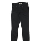 BURBERRY Womens Jeans Black Slim Skinny Denim W26 L32 Stylish Zip Closure