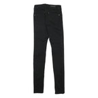 BURBERRY Womens Jeans Black Slim Skinny Denim W26 L32 Stylish Zip Closure
