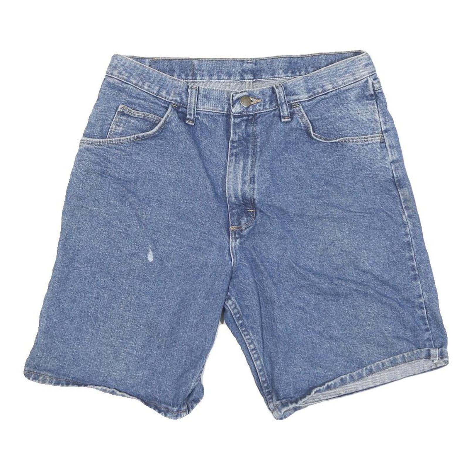 WRANGLER Mens Denim Blue Casual Shorts XL W32 Cotton Blend Relaxed Fit