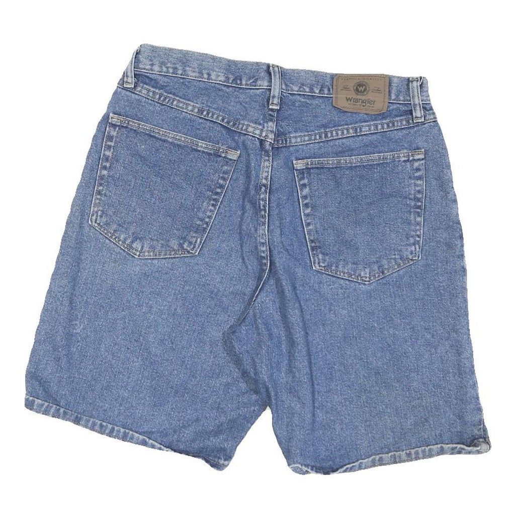 WRANGLER Mens Denim Blue Casual Shorts XL W32 Cotton Blend Relaxed Fit