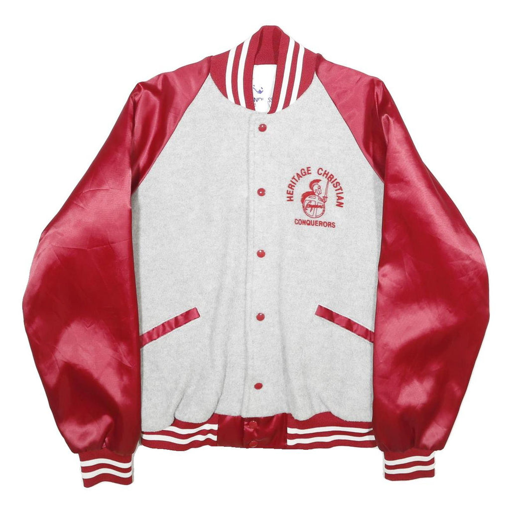 WINDLESS Mens Red & White Heritage Christian Conquerors Button Jacket L