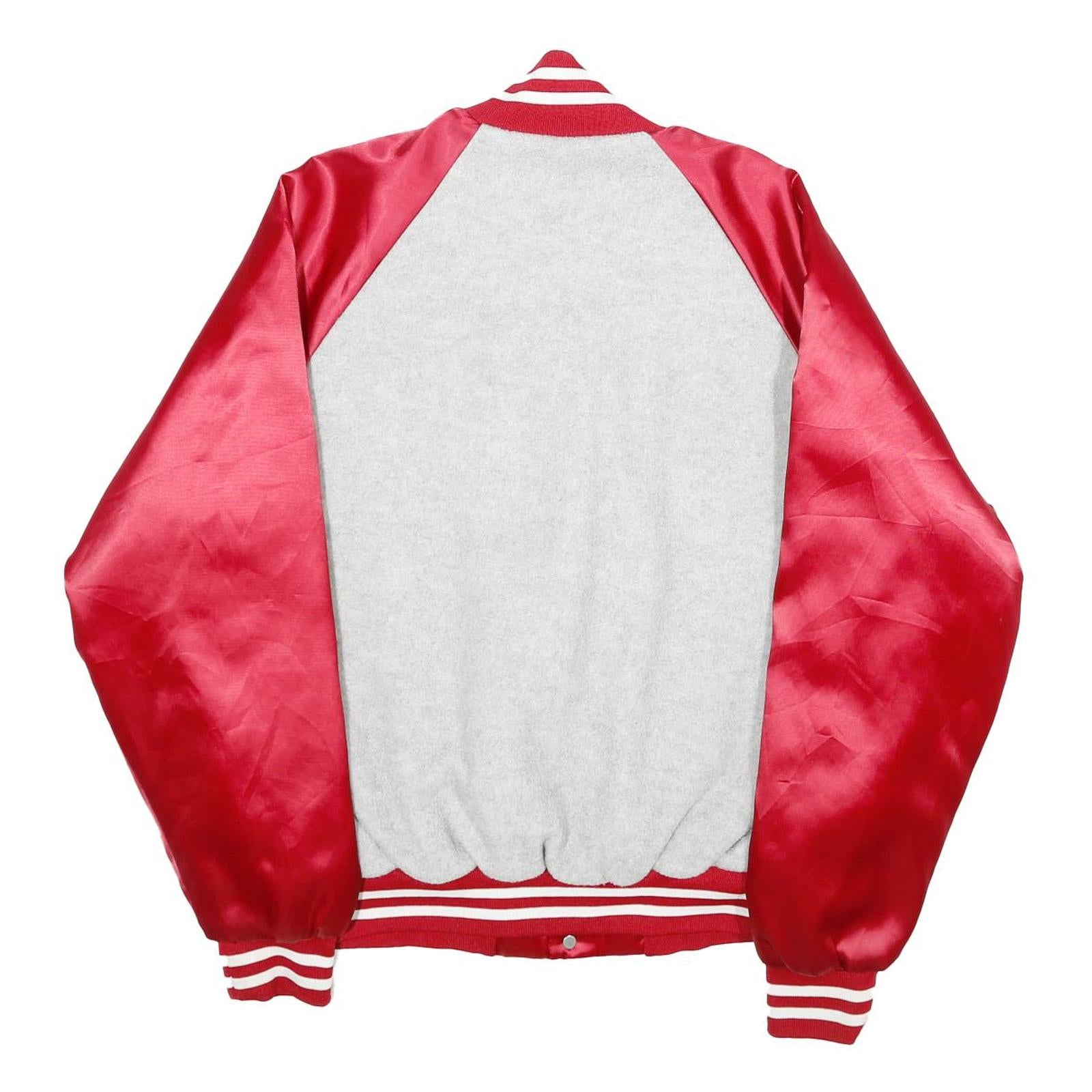 WINDLESS Mens Red & White Heritage Christian Conquerors Button Jacket L