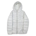 PUMA Womens Puffer Jacket Grey Hooded UK 12
