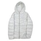 PUMA Womens Puffer Jacket Grey Hooded UK 12