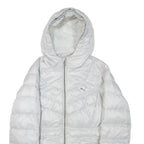 PUMA Womens Puffer Jacket Grey Hooded UK 12