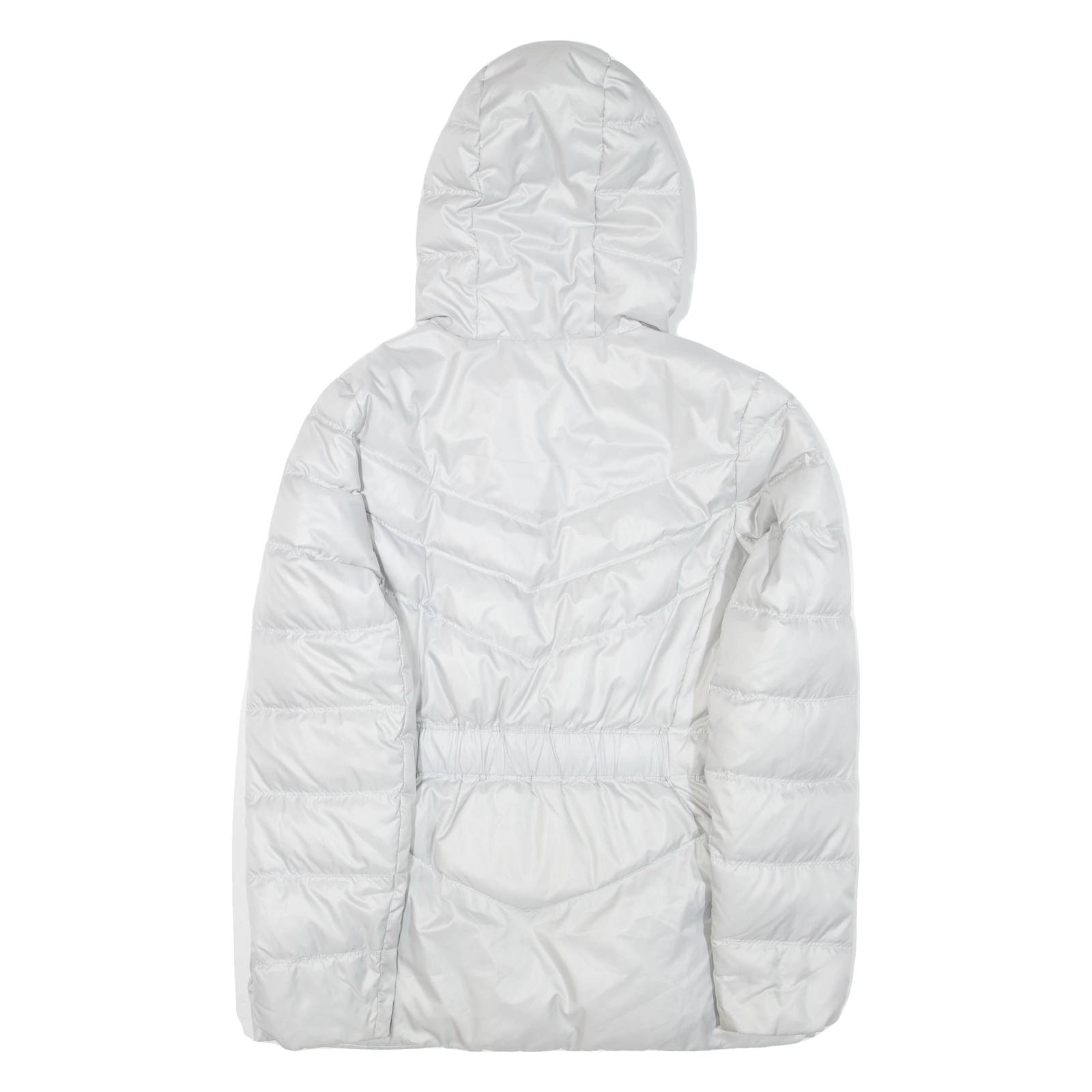 PUMA Womens Puffer Jacket Grey Hooded UK 12