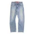 DICKIES Mens Regular Fit Straight Leg Denim Light Blue Cotton Blend Jeans W28