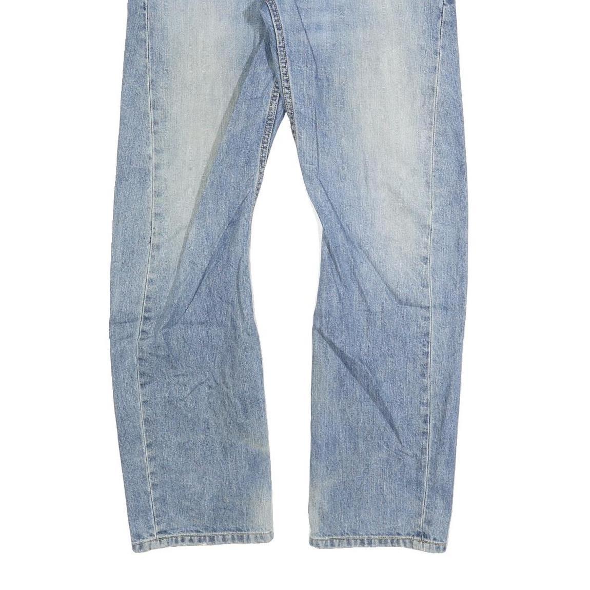 DICKIES Mens Regular Fit Straight Leg Denim Light Blue Cotton Blend Jeans W28