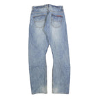 DICKIES Mens Regular Fit Straight Leg Denim Light Blue Cotton Blend Jeans W28