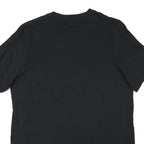 ADIDAS Mens Black T-Shirt M Short Sleeve Crew Neck Logo Graphic Plain
