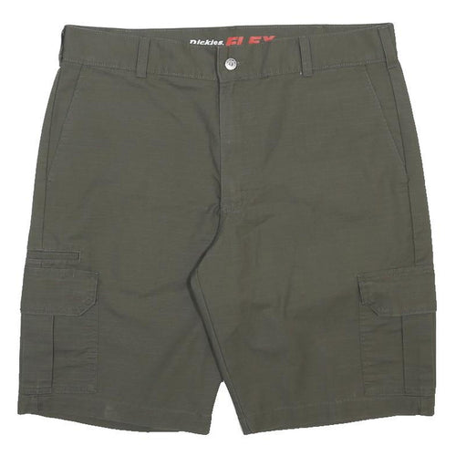 DICKIES Mens Cargo Green XL W38 Cotton Blend Workwear Pockets Shorts