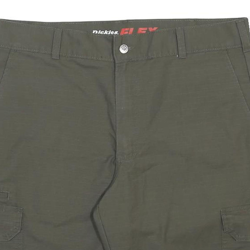 DICKIES Mens Cargo Green XL W38 Cotton Blend Workwear Pockets Shorts