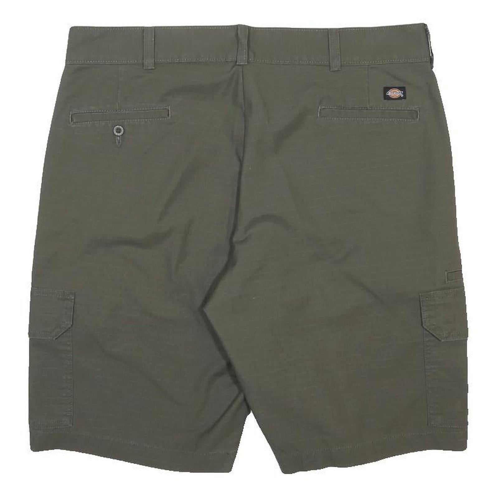 DICKIES Mens Cargo Green XL W38 Cotton Blend Workwear Pockets Shorts
