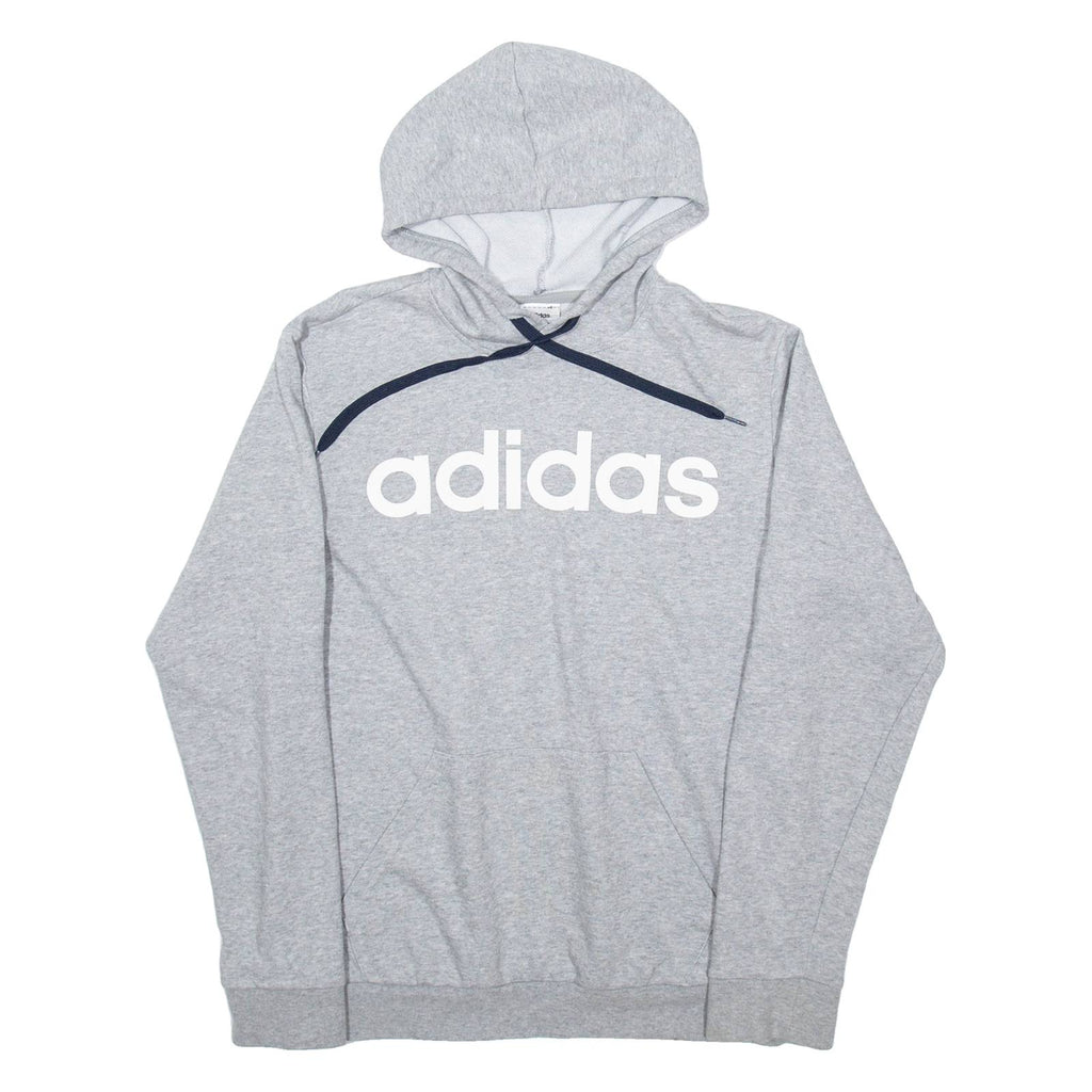 ADIDAS Mens Grey Hoodie S