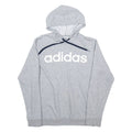 ADIDAS Mens Grey Hoodie S