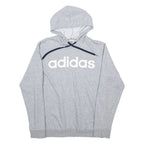 ADIDAS Mens Grey Hoodie S
