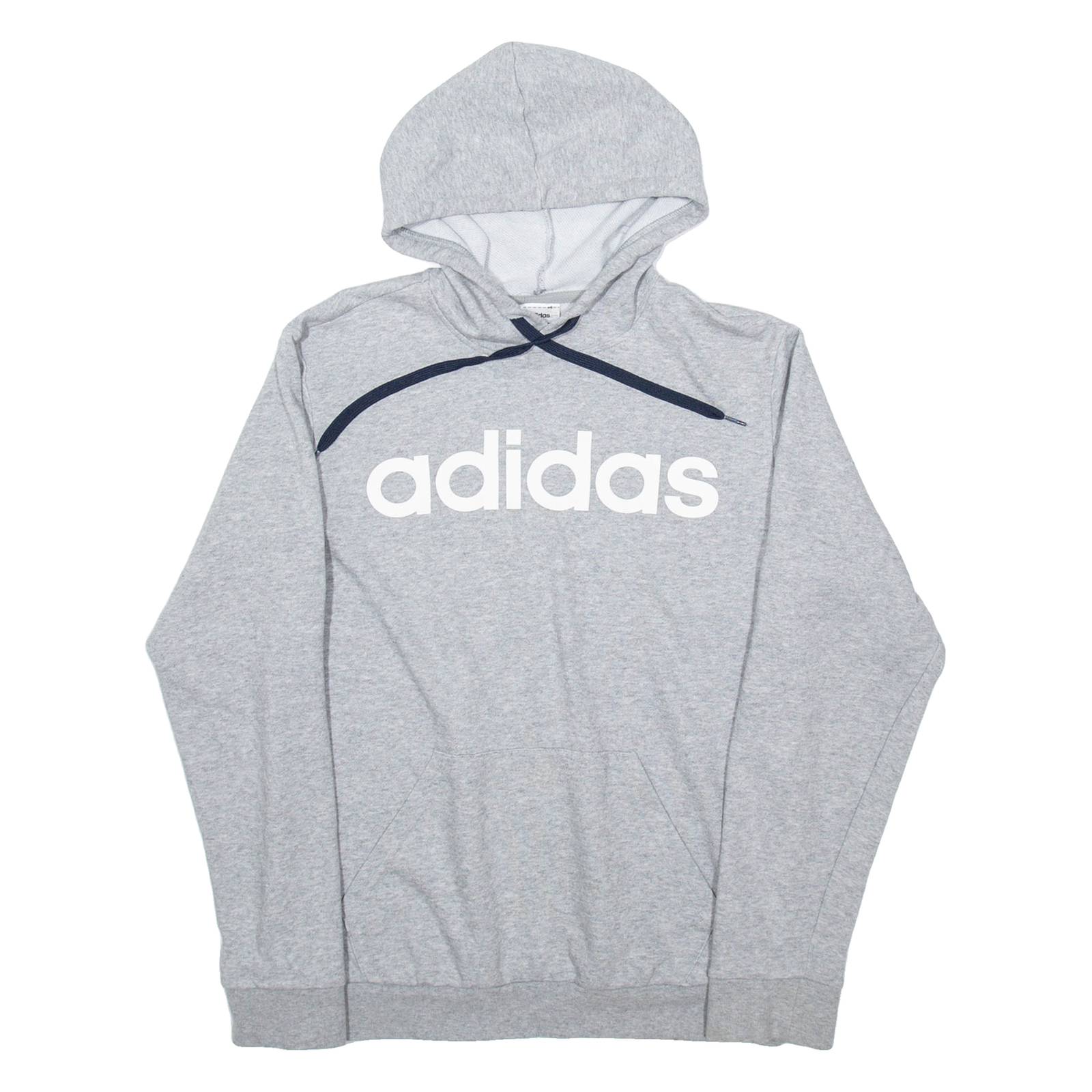 ADIDAS Mens Grey Hoodie S