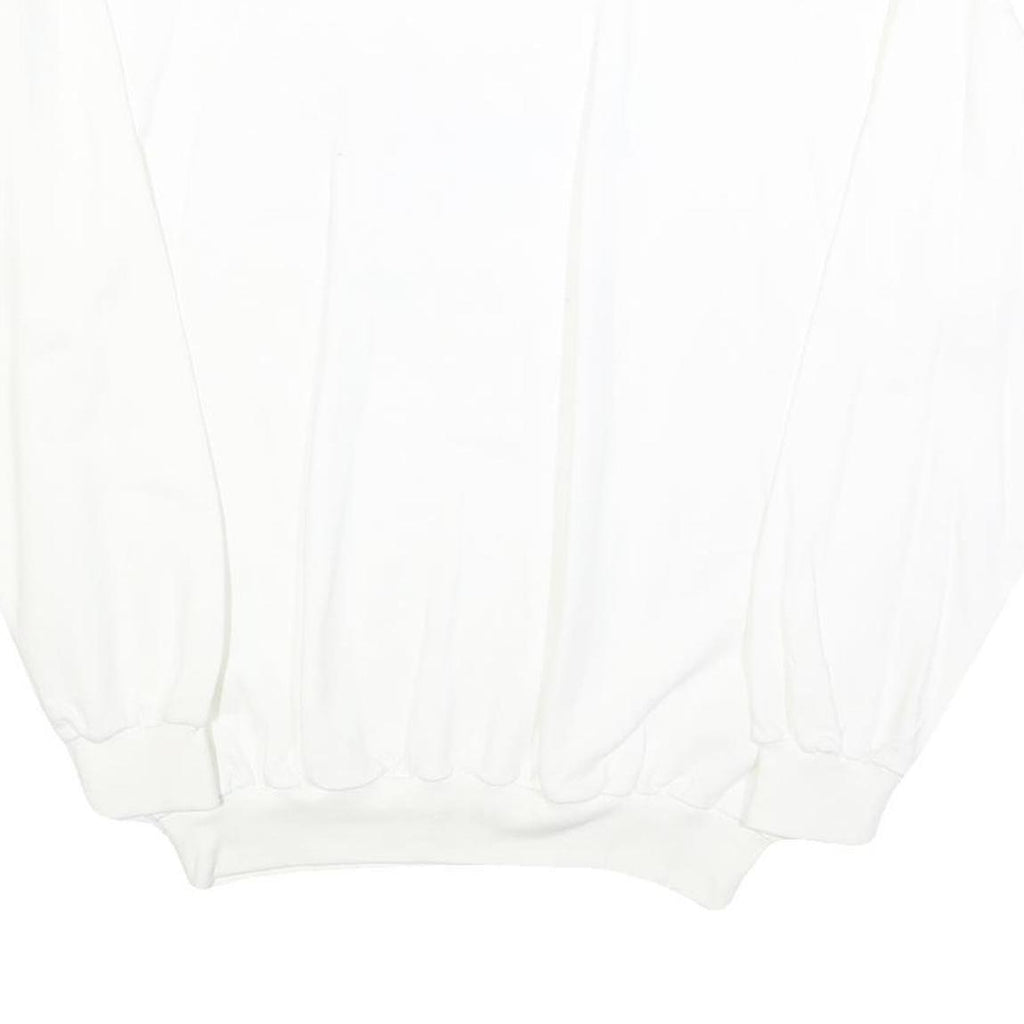 EXPRESS WEAR Mens White Freestyle Graphic Crew Neck M Cotton Blend Sweatshirt